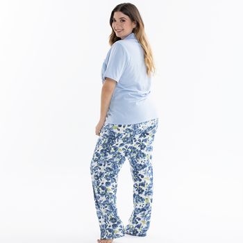 Pijama tipo pantalón con camisa de botones | Tania - tania