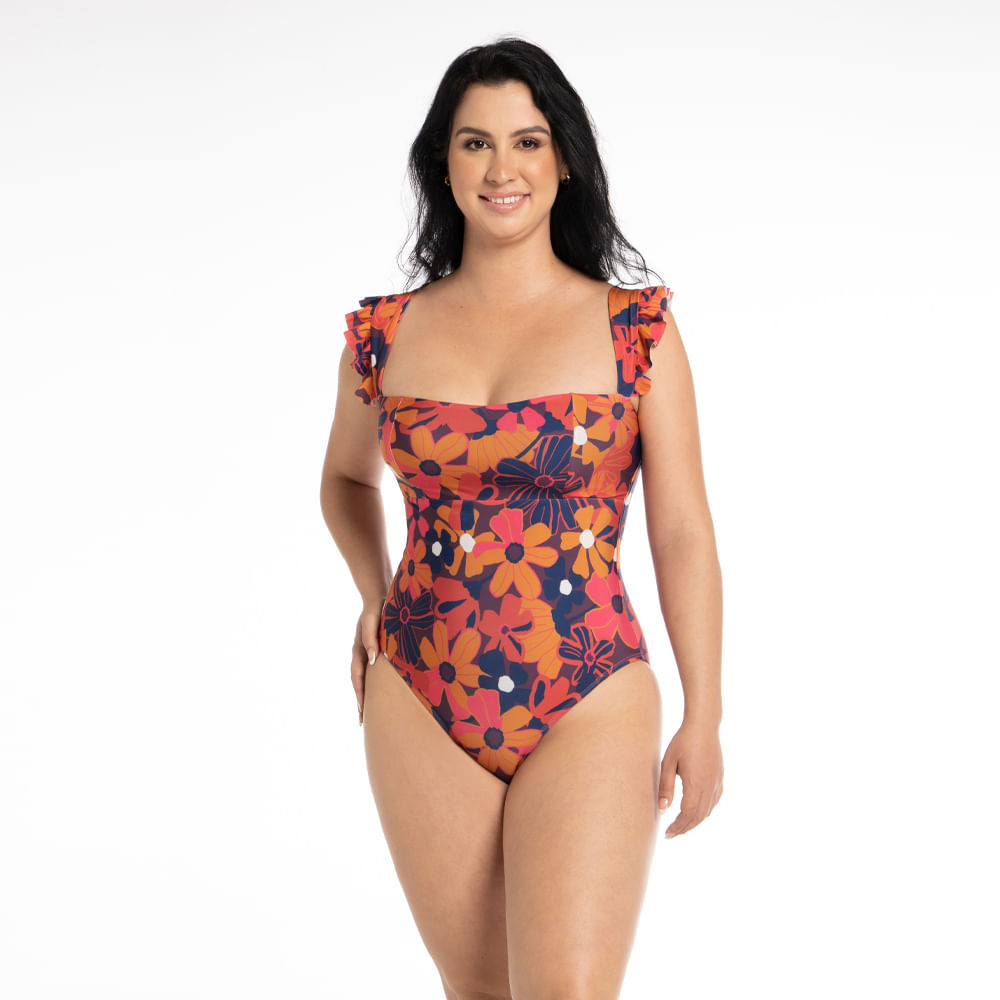 Chamela Estampados Vestidos De BaÃ±o Trajes De BaÃ±o Enterizos